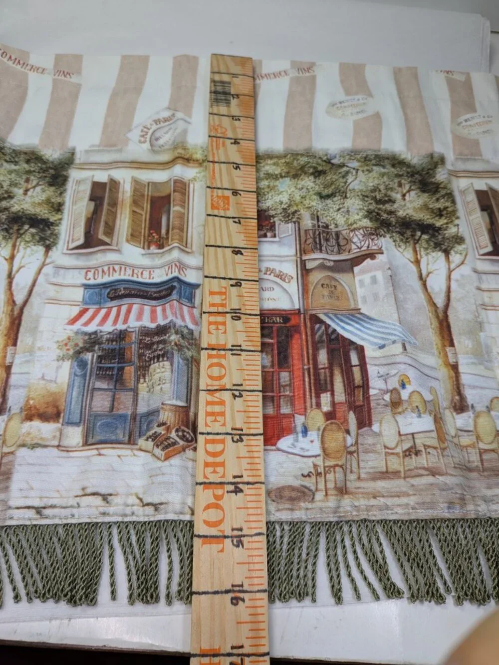 French Paris Cafe Bistro Window Valance Tier Curtains Pair Tweel Home 29